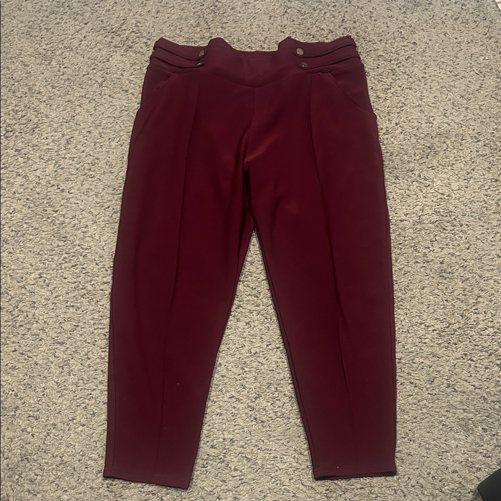 Stylish Burgundy Pants